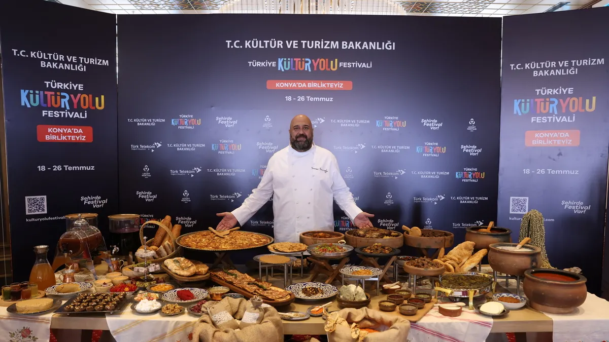 Konya'da Kültür Yolu Festivali kapsamında bir lezzet noktası