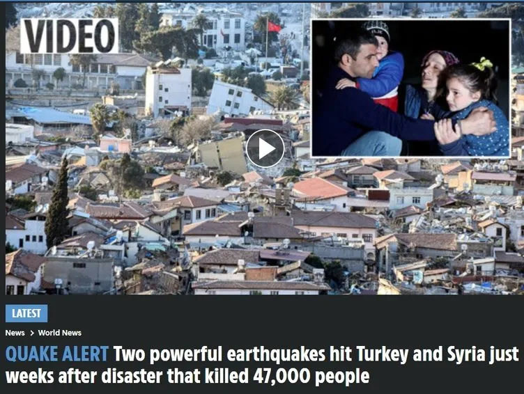 Ajanslar acil koduyla geçti! Hatay'daki deprem anı dünya manşetlerinde: Bir noktaya dikkat çektiler