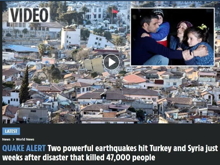 Ajanslar acil koduyla geçti! Hatay'daki deprem anı dünya manşetlerinde: Bir noktaya dikkat çektiler