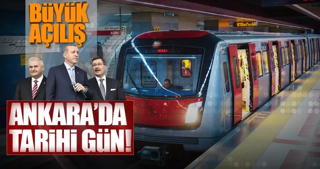 Keçiören Metro Hattı bugün açılıyor!