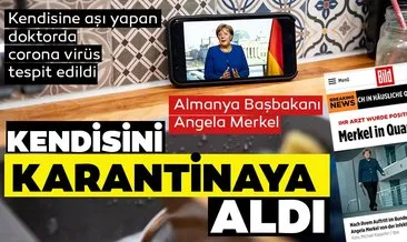 SON DAKİKA: Almanya Başbakanı Angela Merkel yeni tip koronavirüs salgını nedeniyle kendisini karantinaya aldı!