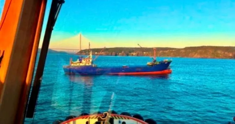 İstanbul Boğazı yine bir gemi arızası ile tehlike yaşadı