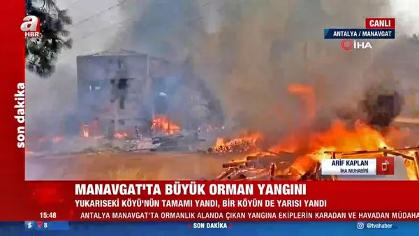 SON DAKİKA: Antalya Manavgat'taki yangından yürekleri yakan yeni görüntüler! Bir köy tamamen, bir köyün de yarısı yandı...