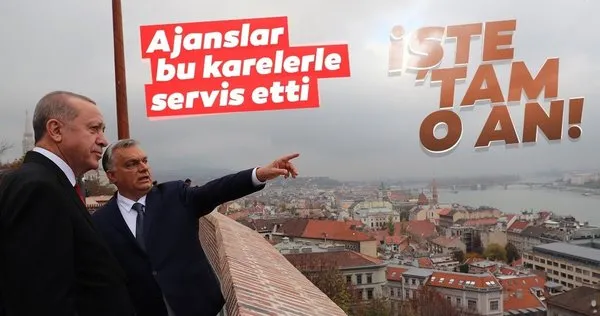 Başkan Erdoğan Macaristan'da! Macaristan Cumhurbaşkanı Janos Ader ile görüştü