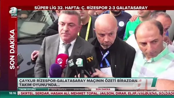 Çaykur Rizespor Başkanı Hasan Kartal isyan etti