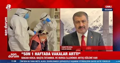 Son dakika... Yeni corona virüsü tedbirleri alınacak mı? Sağlık Bakanı Fahrettin Koca’dan o iller için ’Covid-19 artış eğilimi’ açıklaması | Video