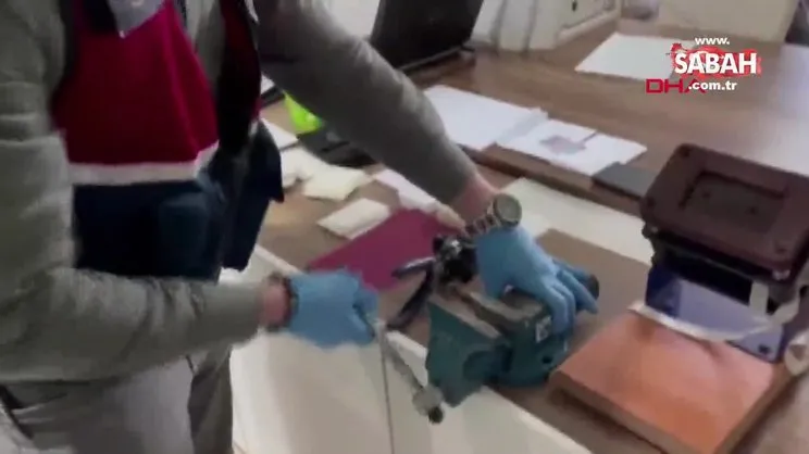 Jandarmadan sahte evrak operasyonu: 1 gözaltı | Video
