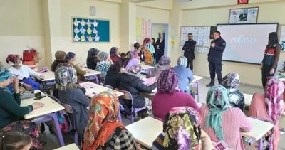 Jandarmadan kadınlara yönelik bilinçlendirme etkinliği