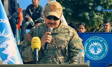 ABD’li komutandan PKK/YPG’ye açık destek! Sözde mezuniyete katıldı: Konuşma yaptı…
