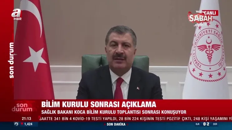 Son dakika: Bakan Koca, Bilim Kurulu sonrasında duyurdu! Öğrencilere PCR testi veli onayı olmadan yapılmayacak | Video