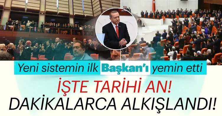 Son Dakika: Cumhurbaşkanı Erdoğan TBMM’de yemin etti!