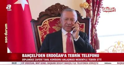 Son dakika: MHP lideri Bahçeli’den Başkan Erdoğan’a ’tahıl koridoru’ tebriği | Video