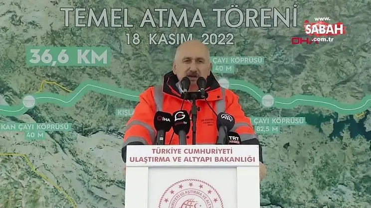 Bakan Karaismailoğlu, Narince - Gerger yolu temel atma törenine katıldı | Video