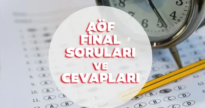 AÖF SINAV SORULARI VE CEVAPLARI PDF SORGULA: 2024 AÖF soruları ve cevap anahtarı yayımlandı mı, nasıl bakılır?