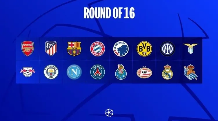 Şampiyonlar Ligi son 16 eşleşmeleri belli oldu! UEFA Şampiyonlar Ligi son 16 maçları ne zaman, hangi kanalda canlı yayınlanacak?