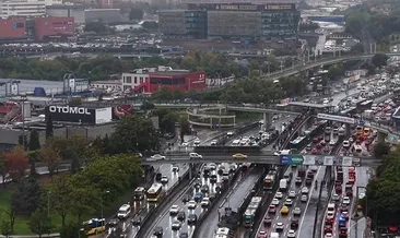 İstanbul’da trafik yoğunluğu böyle görüntülendi
