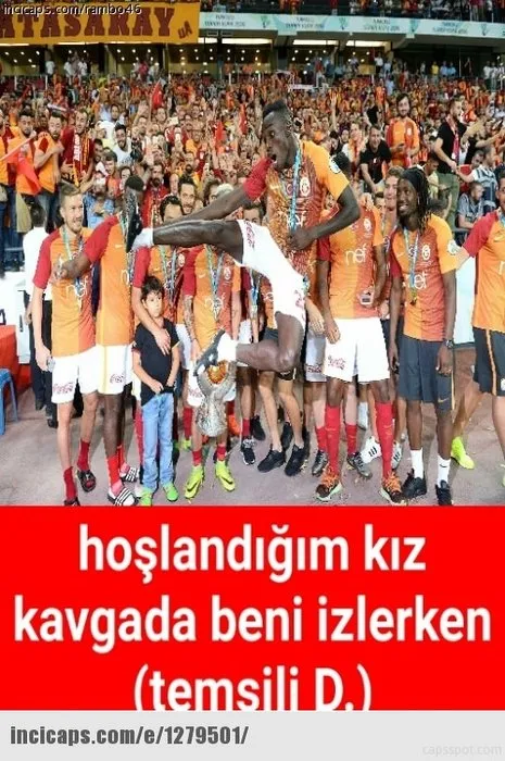 Galatasaray Süper Kupa’yı kazandı, Caps’ler patladı