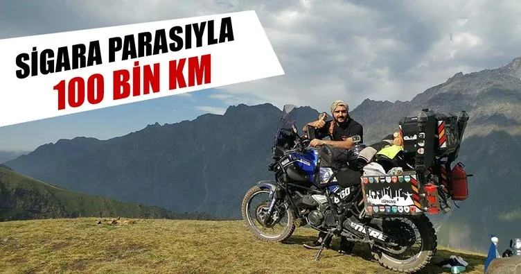 Sigaraya veda etti 100 bin km gitti