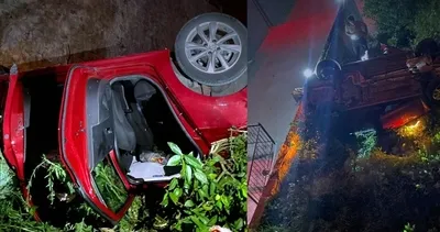 Misafirliğe gittiler kaza yaptılar