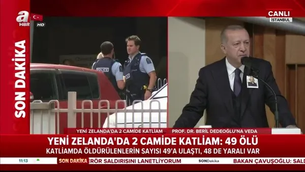 Cumhurbaşkanı Erdoğan'dan Yeni Zelanda'da camiye yapılan saldırı hakkında canlı yayında açıklama!