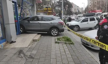 Ataşehir’de feci kaza! Cip markete girdi: 2 yaralı