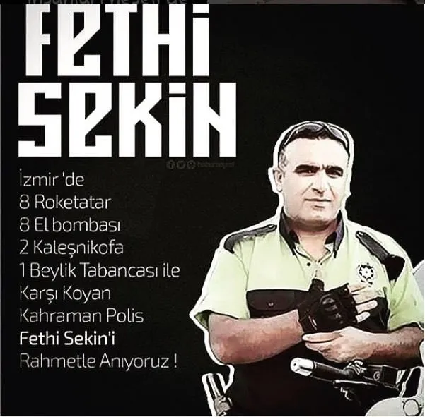 Sosyal medya kahraman polis Fethi Sekin’i konuşuyor