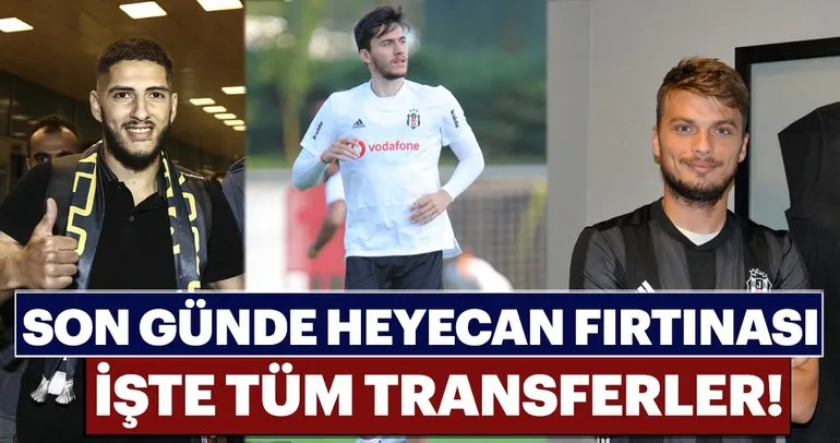 İşte Spor Toto Süper Lig’de transfer döneminin son gün transferleri