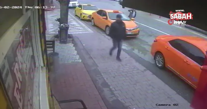 Ankara’da taksi durağına pompalı tüfekle saldırı anı kamerada | Video