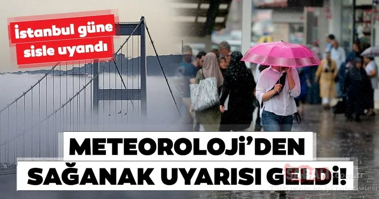 Meteoroloji’den İstanbul için son dakika hava durumu ve sağanak yağış uyarısı! Bugün hava nasıl olacak?