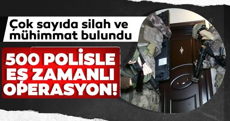 Son dakika: Bursa’da 500 polisle büyük operasyon!