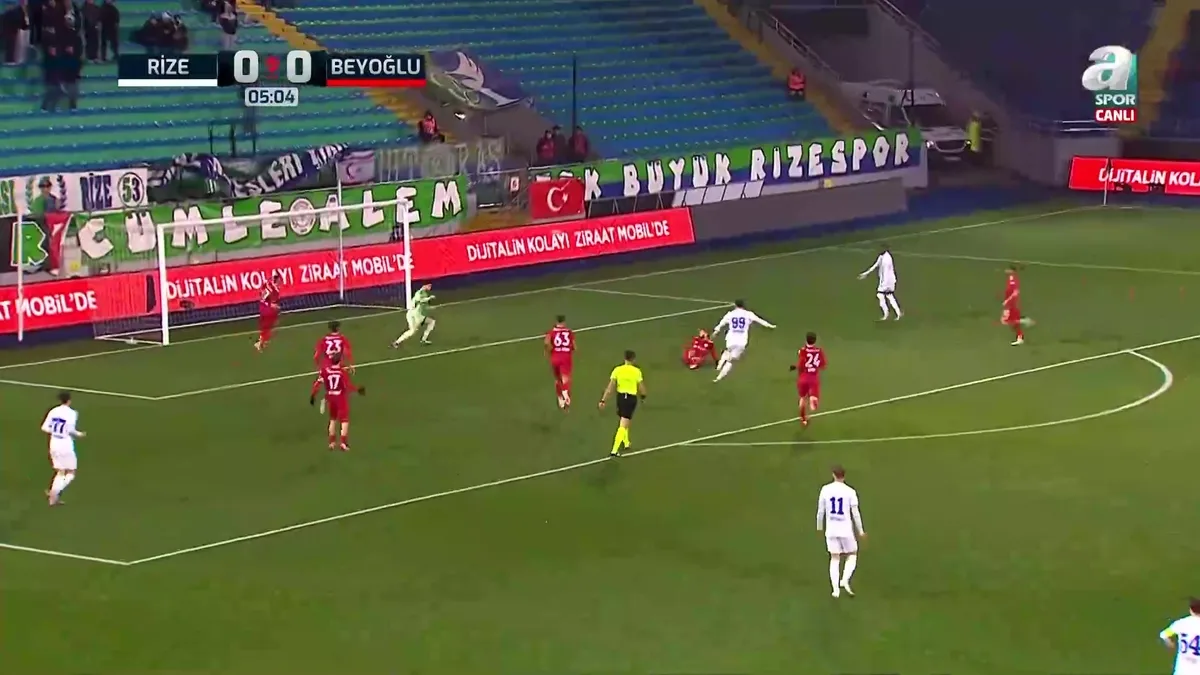 GOL | Rizespor 0-1 Beyoğlu Yeni Çarşıspor videosunu izle | Son Dakika Haberleri