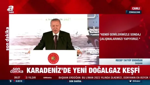 SON DAKİKA: Başkan Erdoğan müjdeyi verdi! Karadeniz’de yeni doğalgaz keşfi... | Video