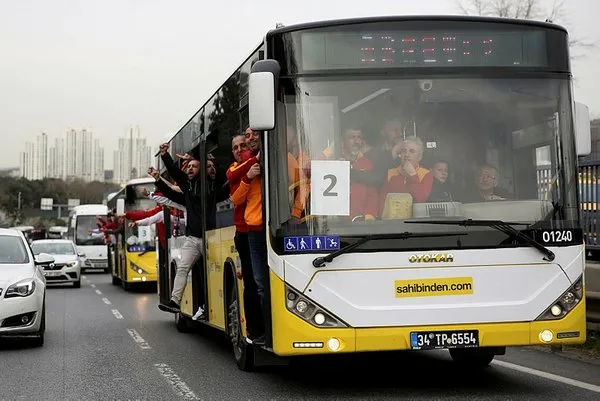 Galatasaray taraftarı Kadıköy'e böyle geldi