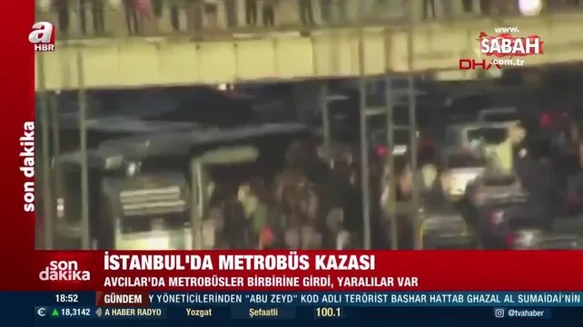 Son dakika: İstanbul Avcılar'da iki metrobüs kafa kafaya çarpıştı! Ağır yaralılar var | Video