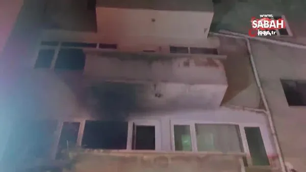 Bursa'da 5 katlı binanın 2. katında doğalgaz patlaması sonucu yangın | Video