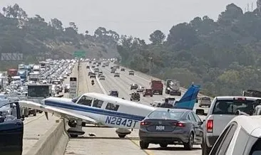 ABD’de uçak otoyola indi: 2 yaralı