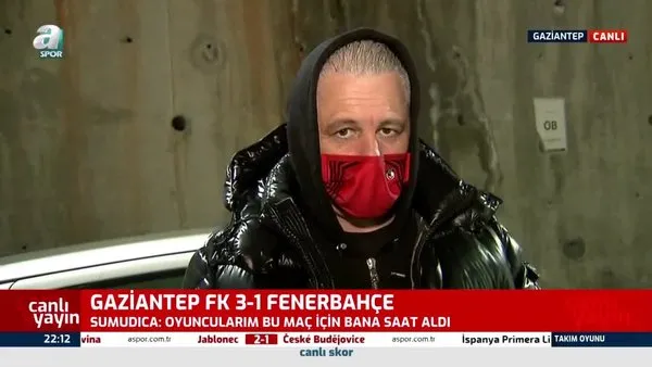 Marius Sumudica Gaziantep FK - Fenerbahçe maçı sonrası A Spor'a konuştu! İşte oyuncularından aldığı hediye