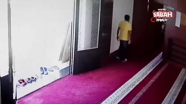 Gaziantep'te imamın telefonunu çalan hırsız güvenlik kamerasına yakalandı | Video