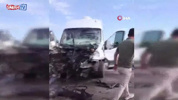 Gaziantep’te feci kaza: İşçi servisi ile tır çarpıştı, 9 yaralı | Video