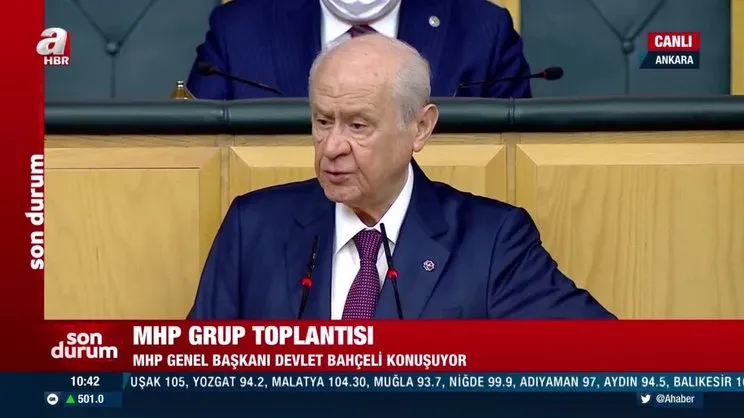 MHP Lideri Bahçeli'den CHP ve Millet İttifakı'na sert tepki