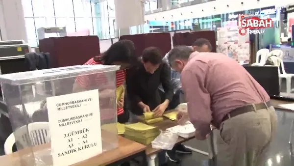 İstanbul Havalimanı’nda oy verme işlemi başladı | Video
