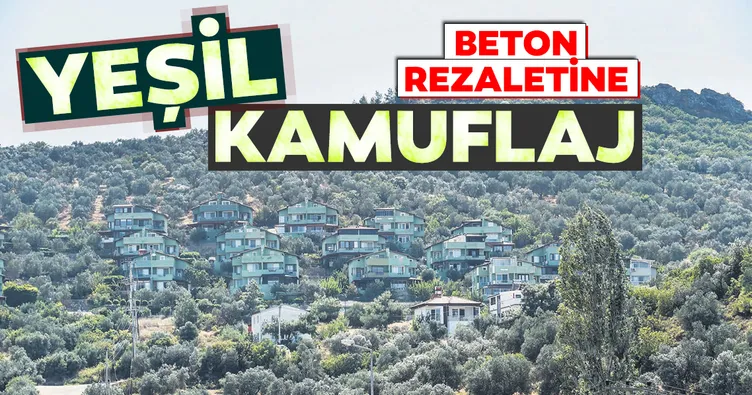 Beton rezaletine yeşil kamuflaj