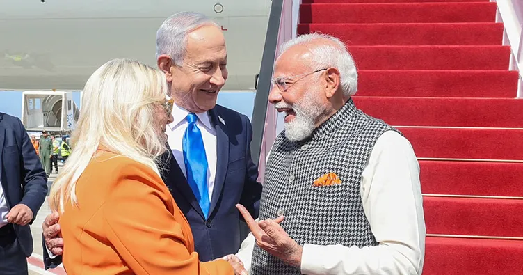 Hindistan Başbakanı Modi İsrail’e ulaştı