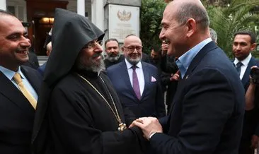 İçişleri Bakanı Soylu, Türkiye Ermenileri Patriği Maşalyan’ı ziyaret etti