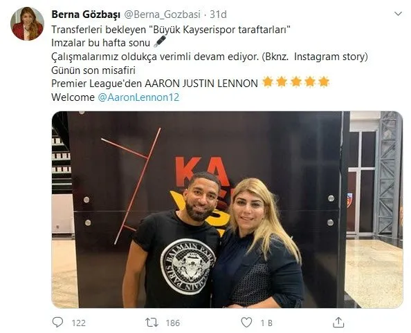 Aaron Lennon Kayserispor'da! - Son Dakika Haberler