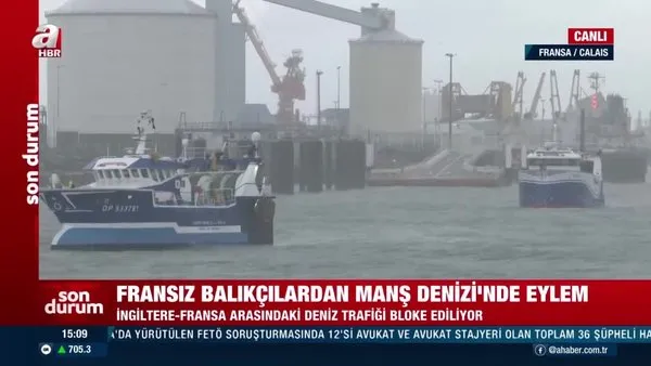 Fransız balıkçılar Manş Denizi’ndeki limanları ablukaya aldı | Video