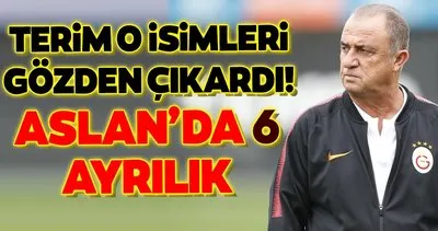 Fatih Terim o isimleri gözden çıkardı! Galatasaray’da 6 ayrılık