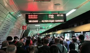 Üsküdar-Samandıra metro hattında arıza: Seferler aksadı!