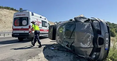 Kocaeli'de feci kaza: Takla atan otomobilde 2’si çocuk 5 kişi yaralandı #kocaeli