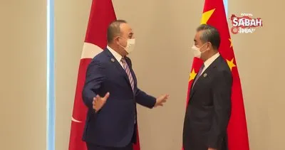 Bakan Çavuşoğlu, Çin Dışişleri Bakanı Wang Yi ile görüştü | Video
